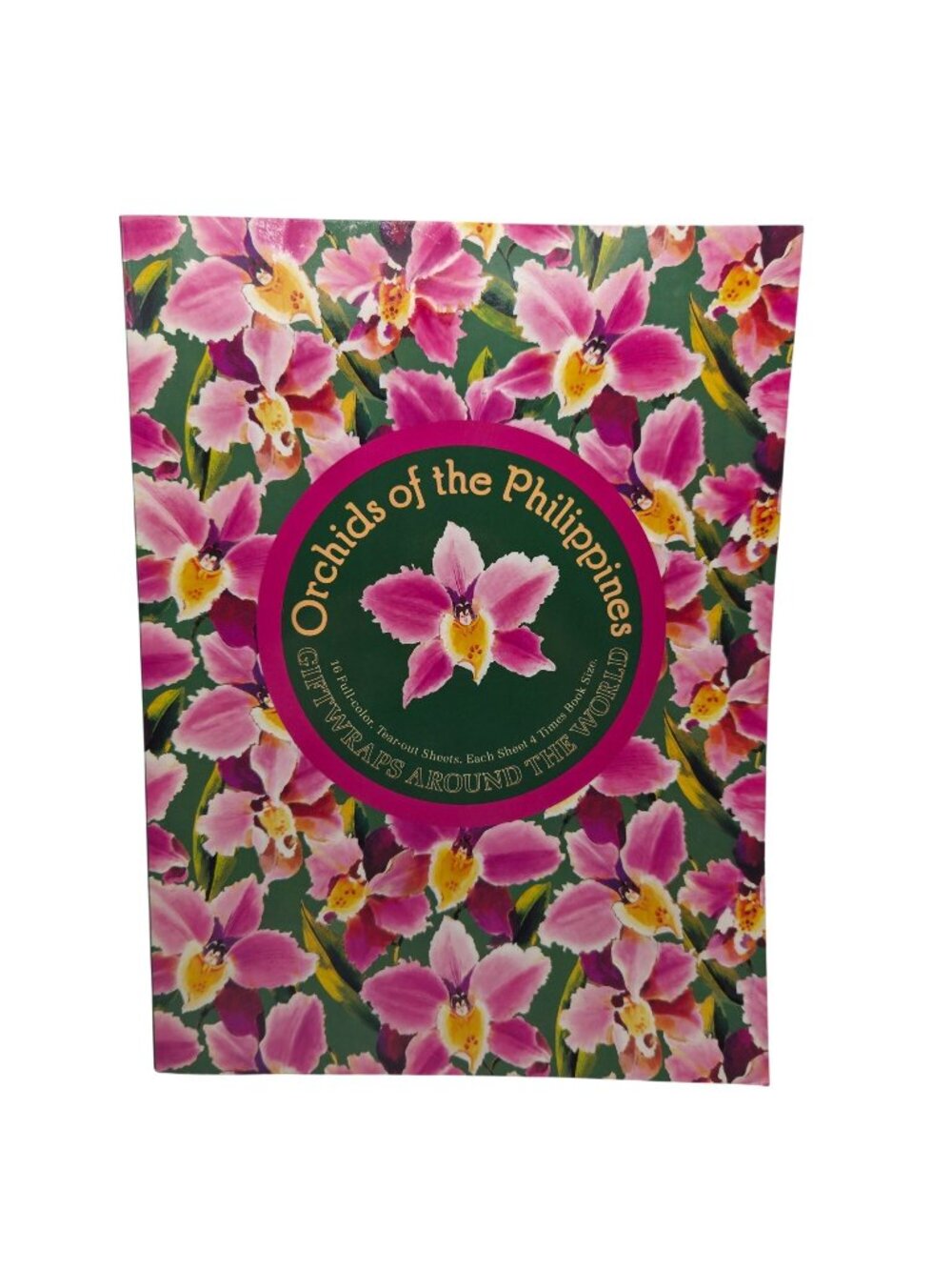 Vintage 1990 Orchids of the Philippines Giftwraps Book 9/16 Tearout Sheets 20x27